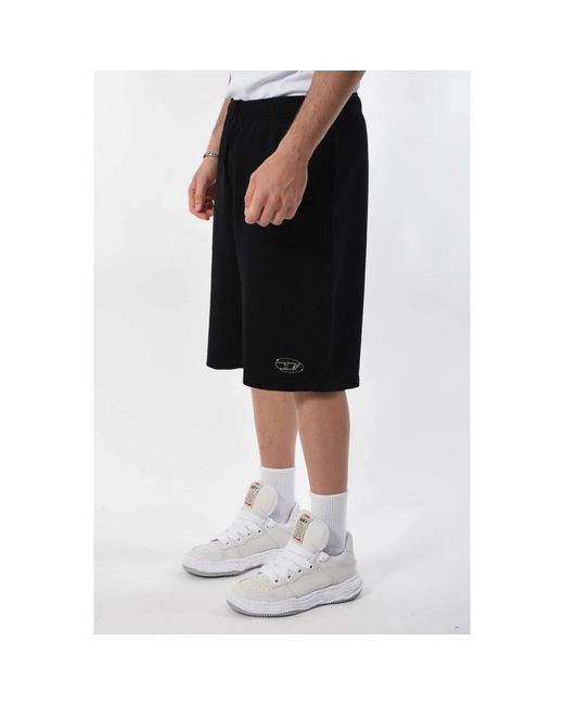 DIESEL Black Casual Shorts for men