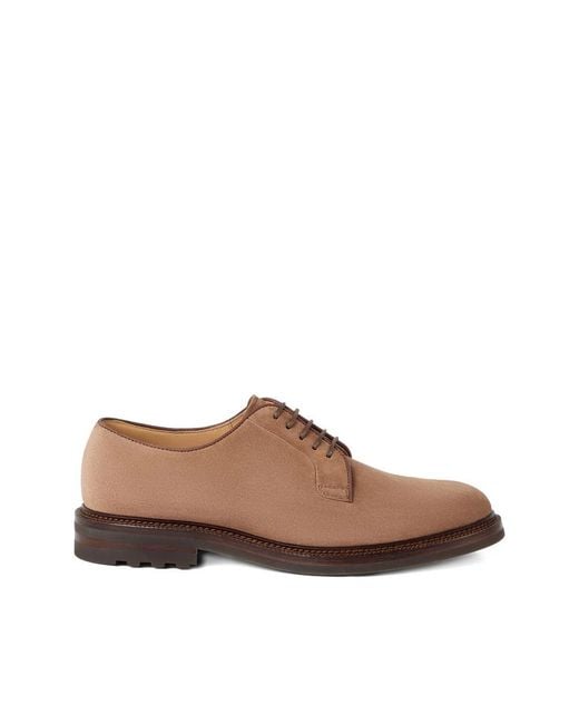Brunello Cucinelli Brown Laced Shoes for men
