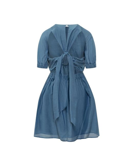 Semicouture Mini Jurk in het Blue