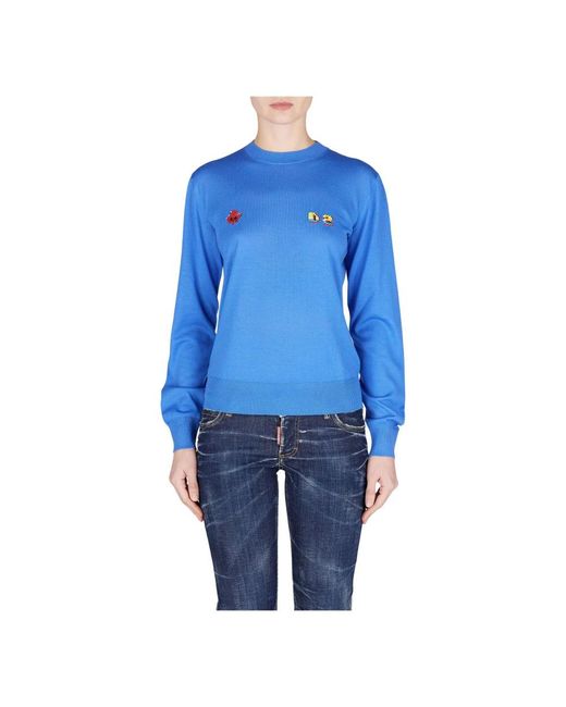 DSquared² Blue Sweatshirts