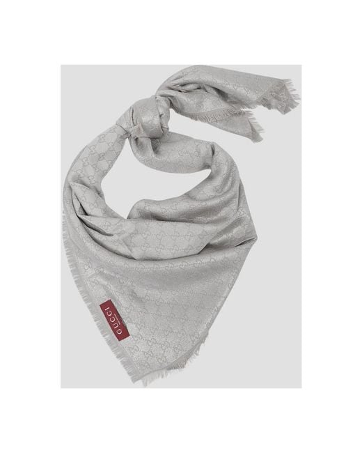 Gucci Gg Jacquard Shawl in het Gray