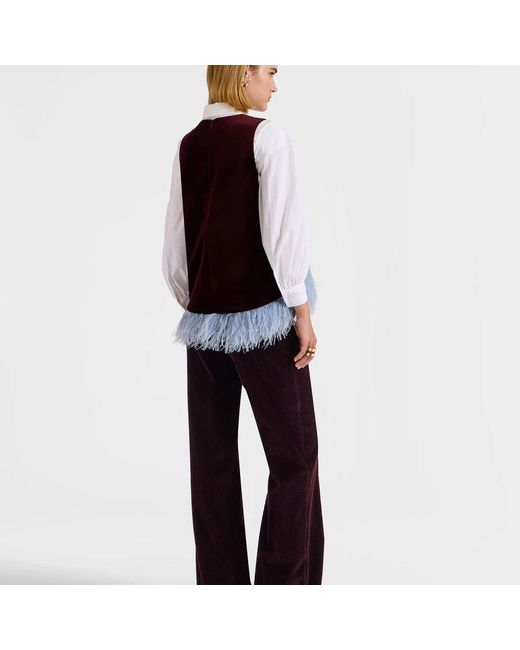 LaDoubleJ Broeken ,Paars ,The Flare Pants in het Purple