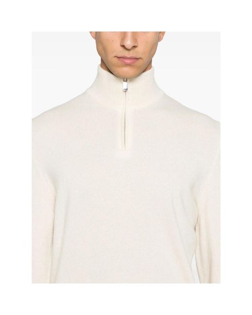 Fedeli White Cashmere Knitwear for men