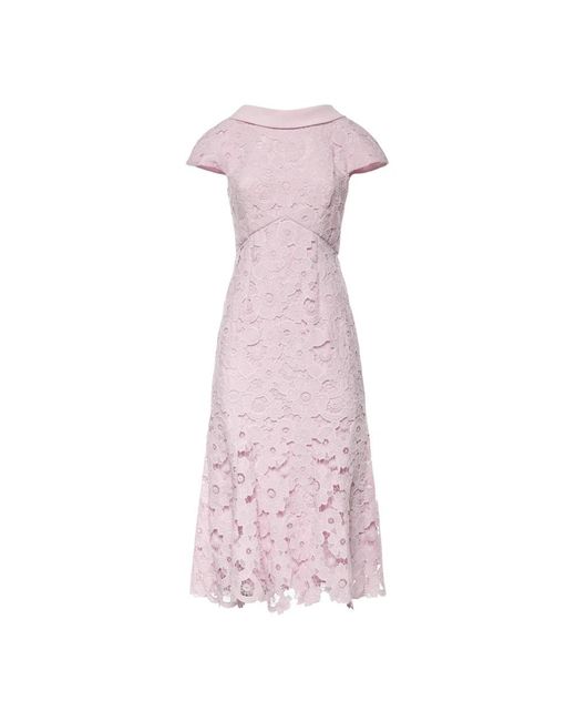 Self-Portrait Pink Midi Dresses