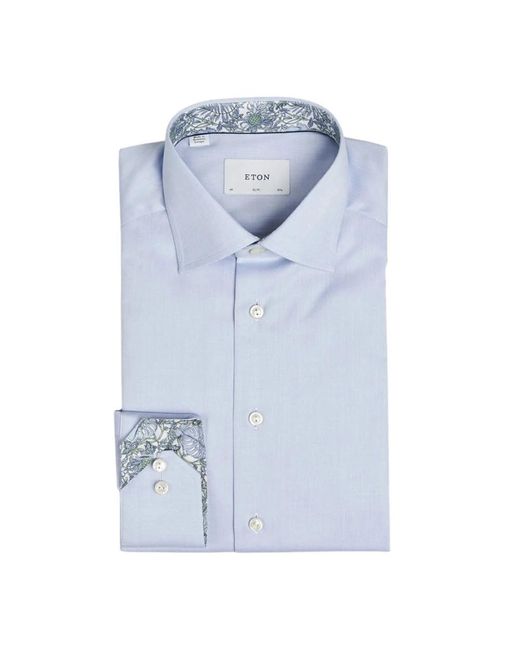 Eton of Sweden Blue Formal Shirts for men