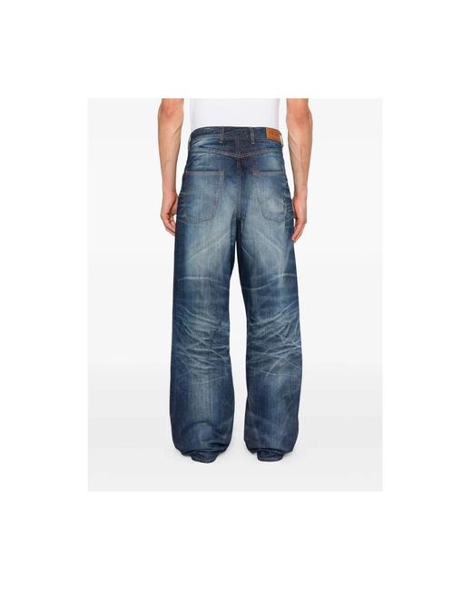 KENZO Blue Straight Fit Jeans for men