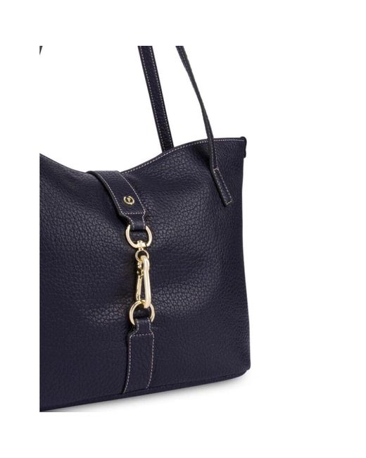 Pollini Blue Winona Medium Doppelgriff Tasche