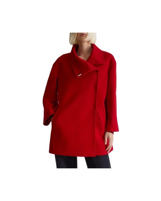 Liu Jo Red Belted Coats