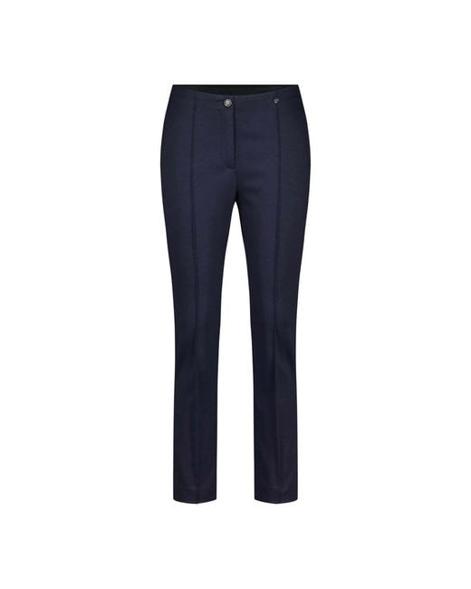 Marc Cain Blue Slim-Fit Trousers