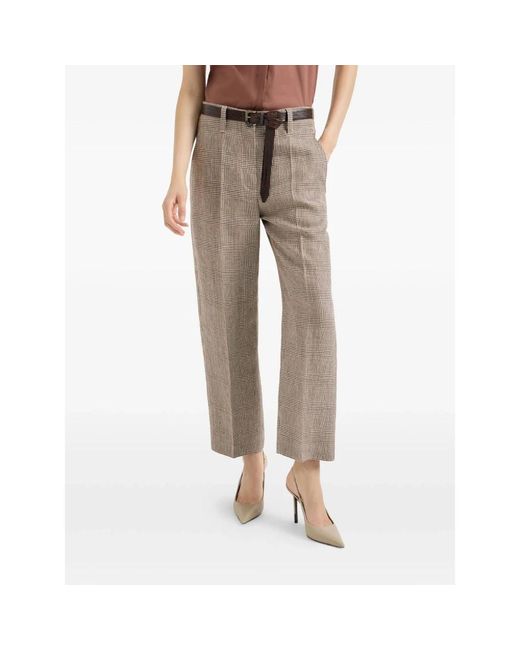 Brunello Cucinelli Gray Straight Trousers