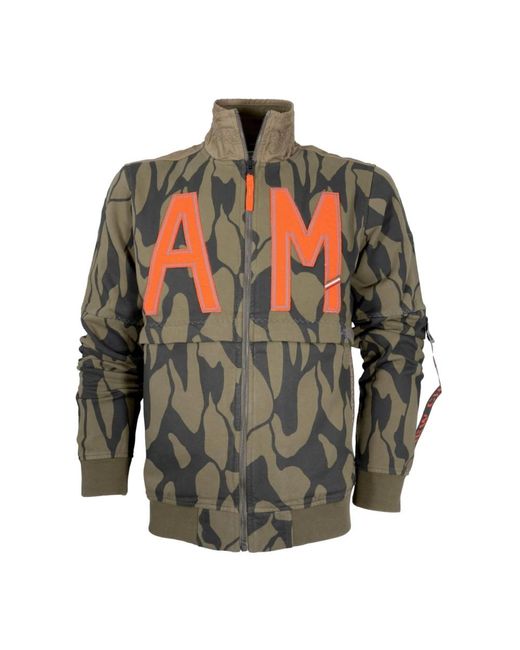Zip-Throughs Aeronautica Militare de hombre de color Green