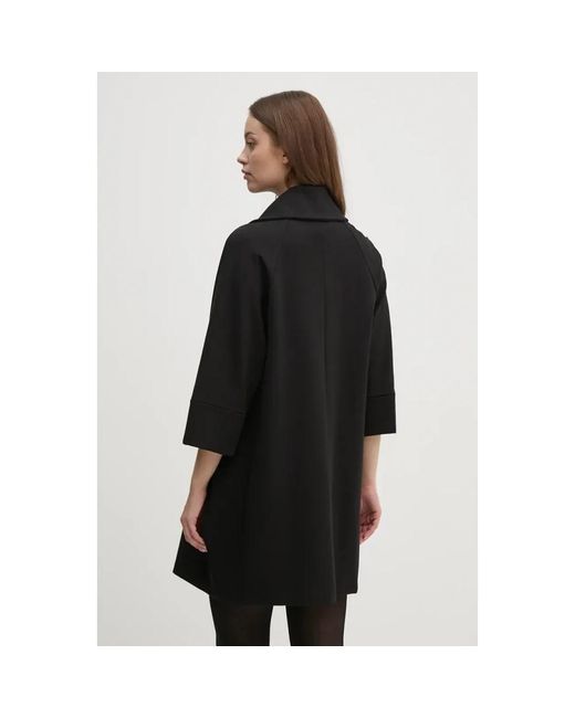 Joseph Ribkoff Jassen ,Blauw ,Nylon Klassieke Cocoon Jas in het Black