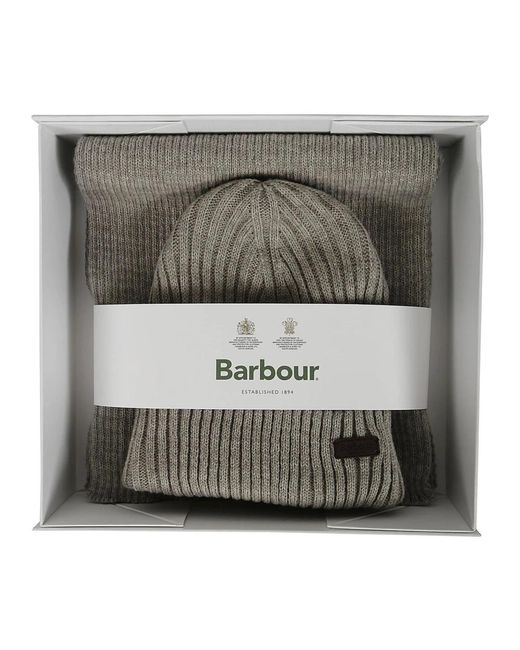 Barbour Gray Winter Scarves for men