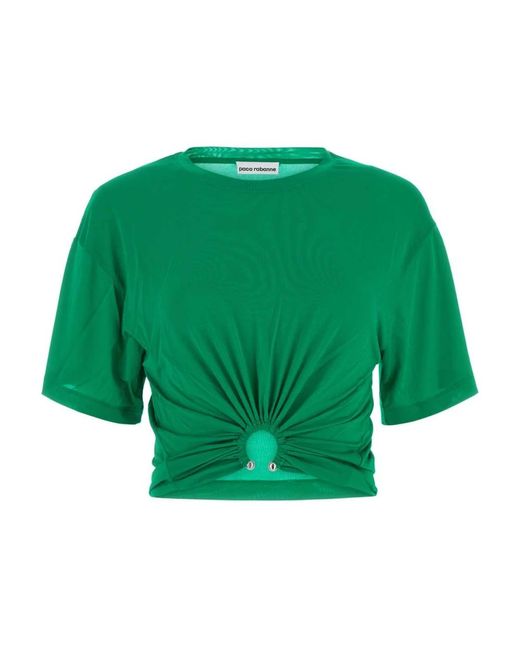 T-shirts Rabanne de color Green