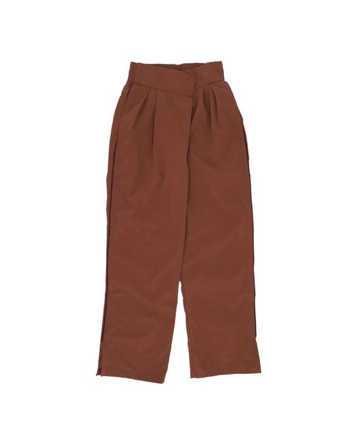 Straight Trousers di Nike in Brown da Uomo