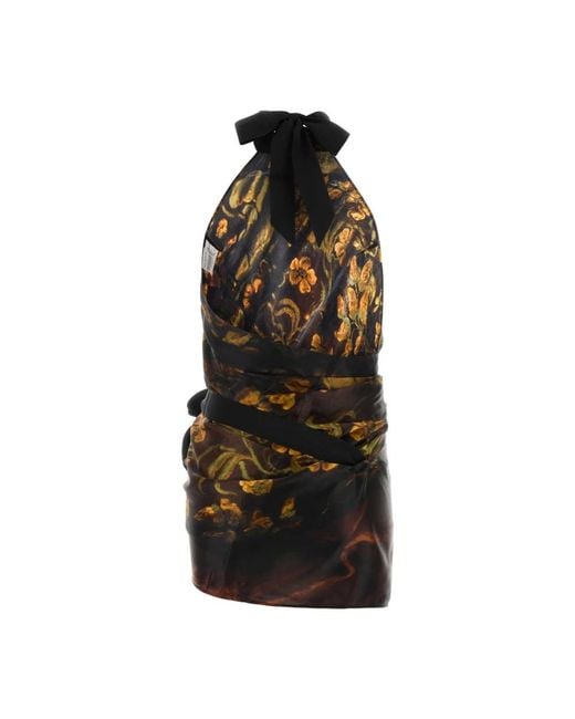 Dries Van Noten Black Short Dresses