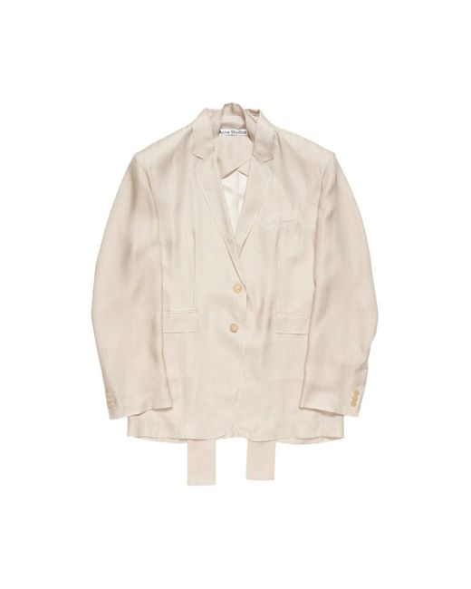 Blazers Acne de color Natural