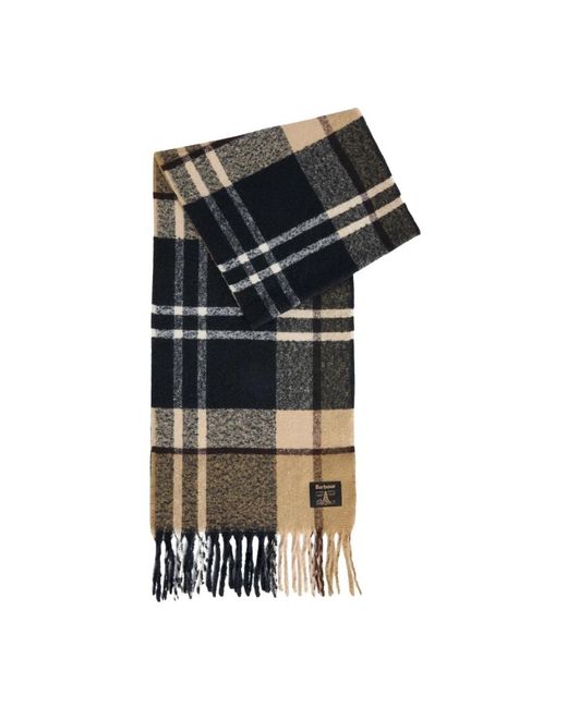 Barbour Black Winter Scarves