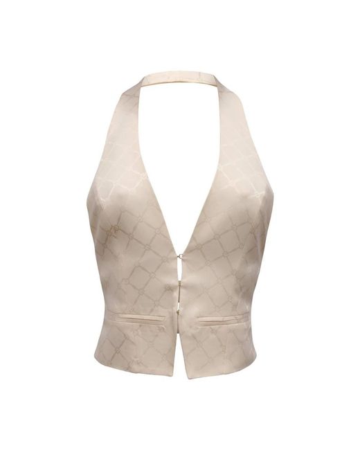 Elisabetta Franchi Natural Waistcoats