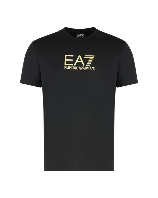 EA7 Black T-Shirts for men