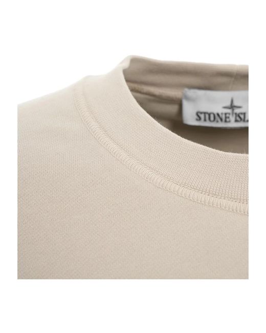 Stone Island Vielseitiger pullover mit abnehmbarem logo-patch in White für Herren