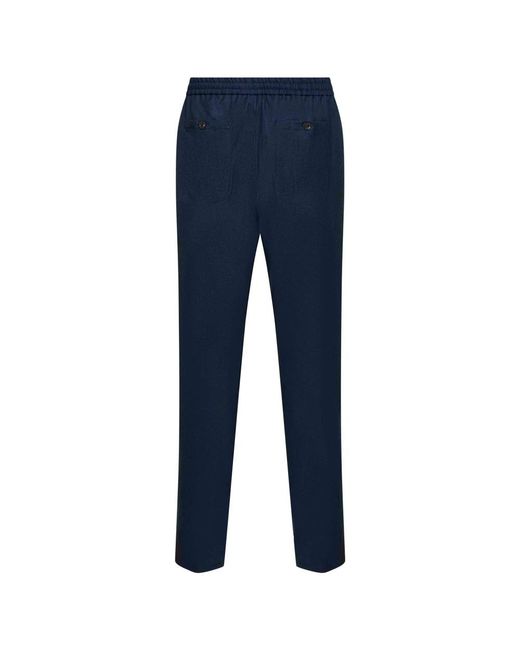 Etro Broeken ,Blauw ,Wol Joggingbroeken Van Wol En Linnen in het Blue voor heren