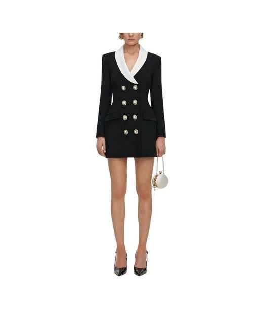 Self-Portrait Black Short Dresses