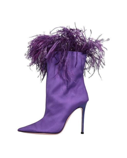 Gedebe Purple Heeled Boots