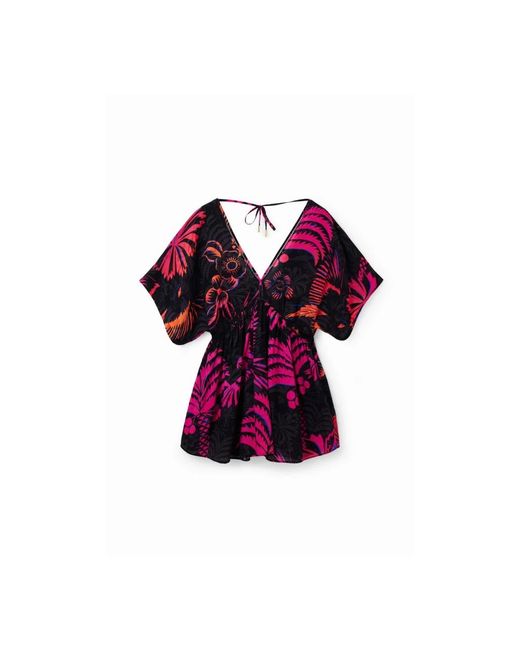 Short Dresses Desigual de color Purple