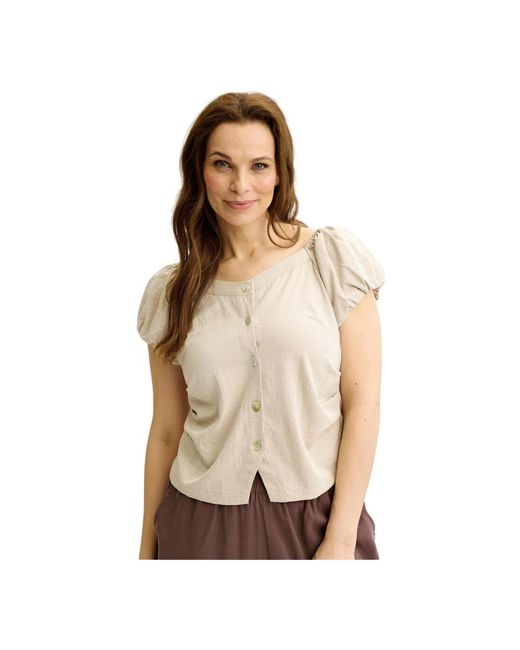 Blouses iN FRONT de color Natural