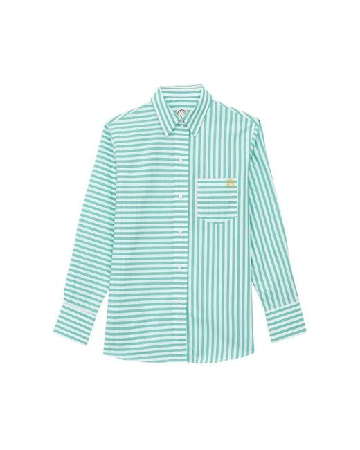 Ines De La Fressange Paris Blue Klassische bluse