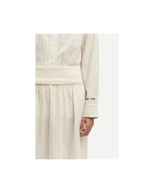 Midi Skirts Samsøe & Samsøe de color White