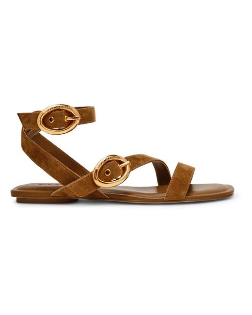 Steve Madden Brown Karmin Buckle Sandal