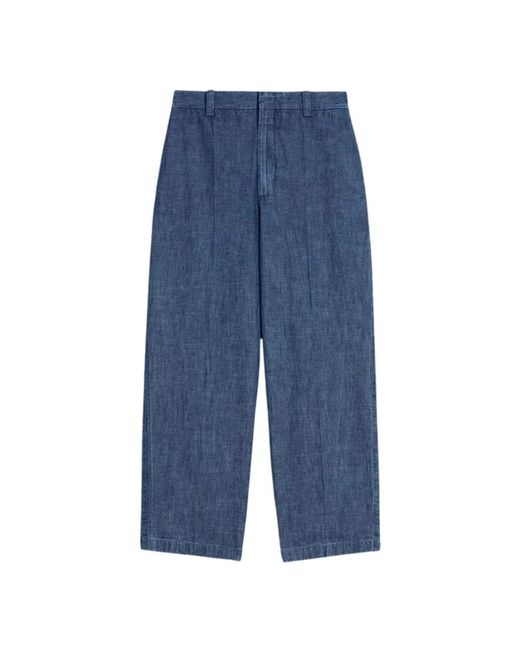Jil Sander Blue Wide Trousers for men
