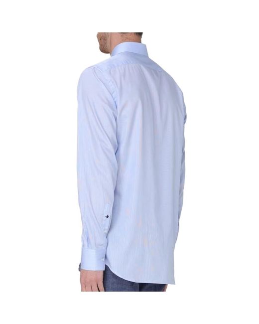 Brooksfield Gestreiftes klassisches hemd slim fit in Blue für Herren