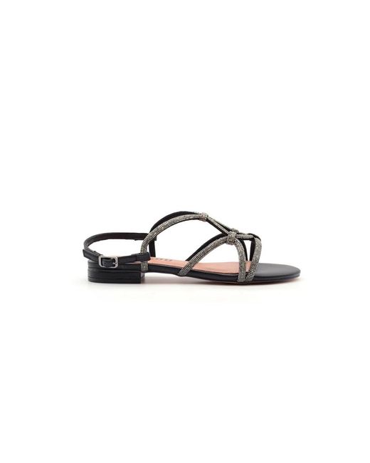 Bibi Lou Brown Flat Sandals