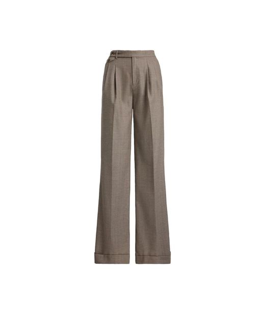 Ralph Lauren Wide Trousers in het Brown