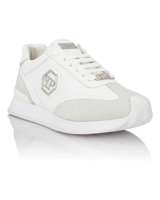 Philipp Plein Runner Hexagon Patch in het White