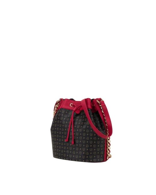 Pollini Red Bucket Bags
