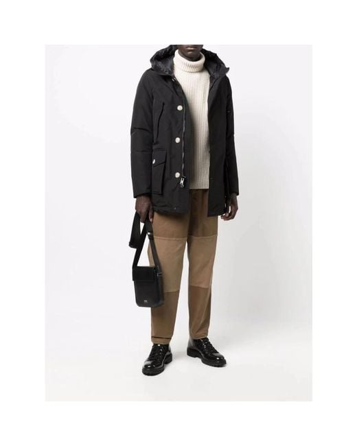 Woolrich Black Parkas for men