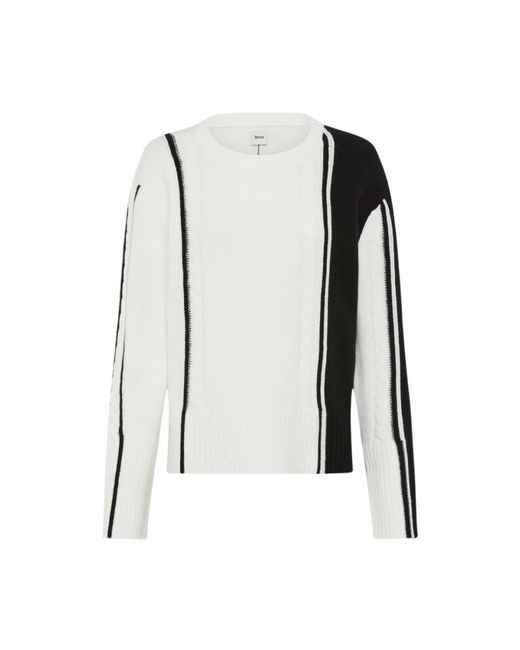 Brax Black Moderner Kontrastpullover