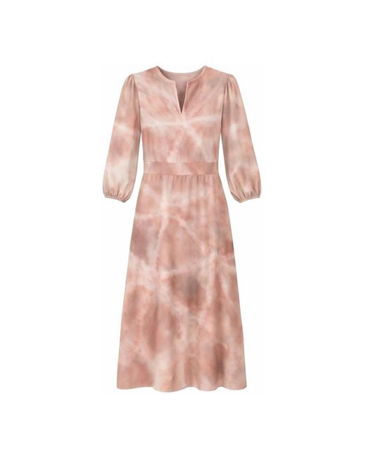 2-Biz Pink Midi Dresses
