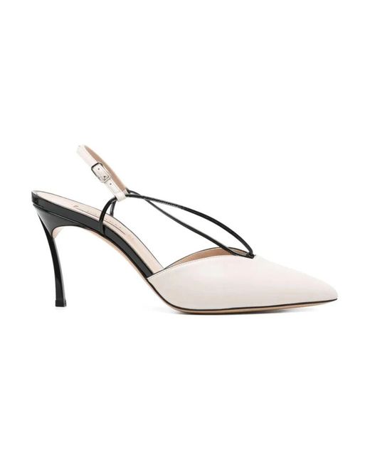 Casadei White Pumps