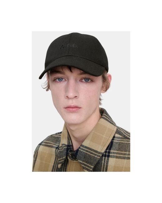 A.P.C. Caps in het Black voor heren