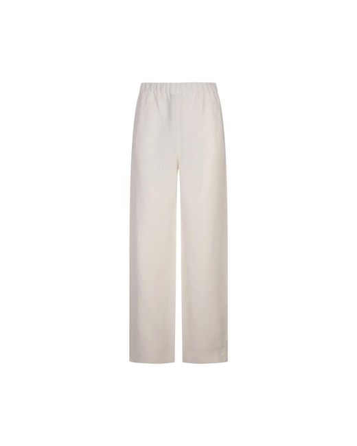 Straight trousers Fabiana Filippi de color White