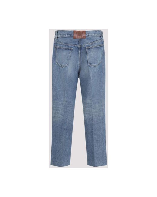 Céline Blue Straight Jeans for men