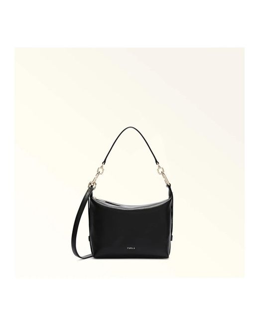 Furla Tonie Mini Hobo Tas in het Black