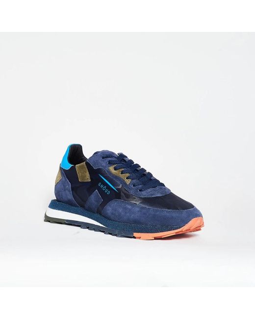 GHOUD VENICE Schoenen ,Blauw ,Lage Camo Sneakers Voor Mannen in het Blue voor heren