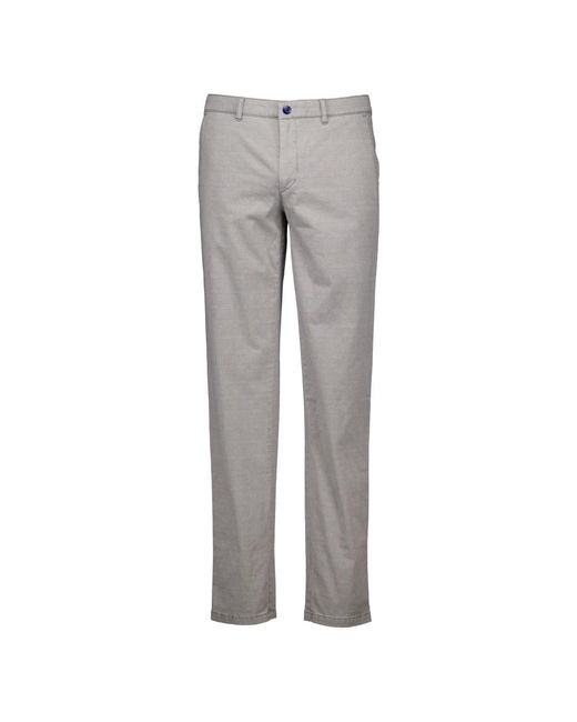 Com4 Broeken ,Grijs ,Katoen Moderne Chino in het Gray voor heren