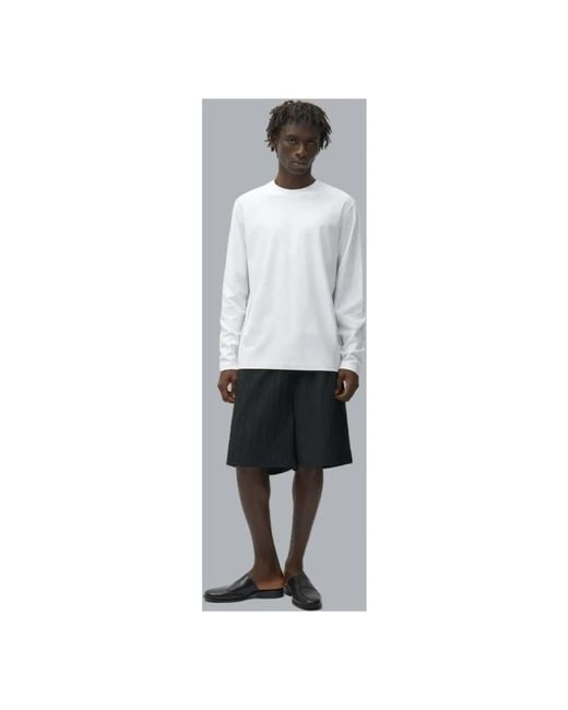 Arte' White Long Sleeve T-Shirts for men
